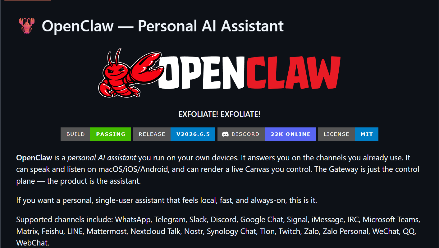 OpenClaw 6.5：37.7万Star的开源AI助手，又修了一堆硬伤